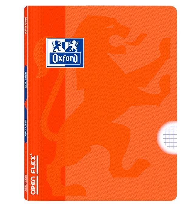 LIBRETA GRAPADA OXFORD OPENFLEX A4 48 HOJAS CUADRICULA 4MM 90GR NARANJA | 8427291018231 | Librería Castillón - Comprar libros online Aragón, Barbastro