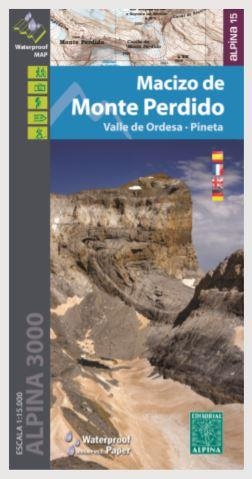 MACIZO DE MONTE PERDIDO 1:15.000 - Mapa Alpina 3000 | 9788480907378 | ALPINA EDITORIAL | Librería Castillón - Comprar libros online Aragón, Barbastro