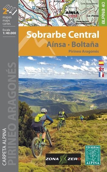 Carpeta Alpina Sobrarbe Central: Ainsa- Boltaña Esc. 1: 40.000 - Mapa Alpina | 9788480907521 | ALPINA EDITORIAL | Librería Castillón - Comprar libros online Aragón, Barbastro