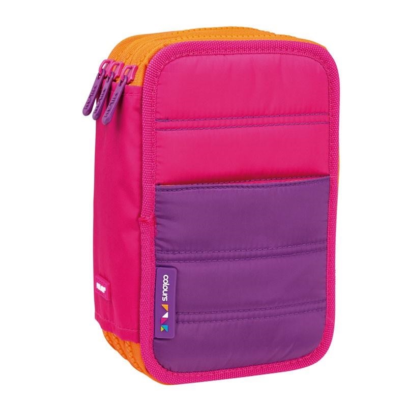 PLUMIER MILAN 3 PISOS CON CONTENIDO COLORS ROSA | 8411574075264 | Librería Castillón - Comprar libros online Aragón, Barbastro