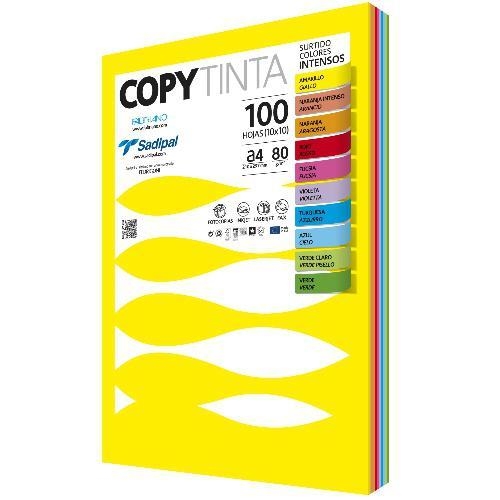 PAPEL A4 80GR 100 HOJAS COLORES INTENSOS SURTIDOS  | 8427973113032 | Librería Castillón - Comprar libros online Aragón, Barbastro