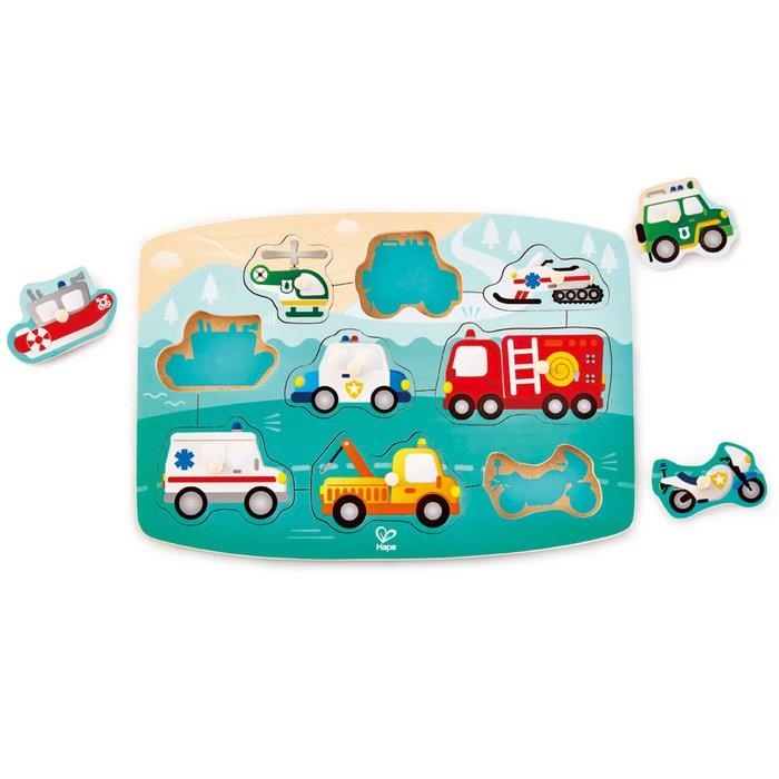 JUEGO HAPE PUZZLE DE EMERGENCIAS CON PINZAS | 6943478018679 | VV.AA. | Librería Castillón - Comprar libros online Aragón, Barbastro