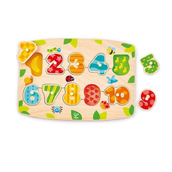 JUEGO HAPE PUZZLE BEBE ENCAJABLE NUMEROS | 6943478018884 | VV.AA. | Librería Castillón - Comprar libros online Aragón, Barbastro