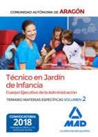 TÉCNICOS EN JARDÍN DE INFANCIA DEL CUERPO EJECUTIVO DE LA ADMINISTRACIÓN TEMARIO ESPECIF VOL 2 | 9788414219461 | VV.AA. | Librería Castillón - Comprar libros online Aragón, Barbastro