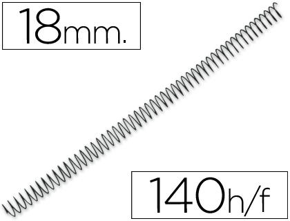 Espiral metalico q-connect 64 5:1 18mm 140h caja de 100 unidades | 5705831044333 | Librería Castillón - Comprar libros online Aragón, Barbastro