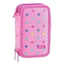 PLUMIER TRIPLE SAFTA DOTS PINK | 8412688317622 | Librería Castillón - Comprar libros online Aragón, Barbastro