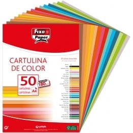 CARTULINA A4 180 GR 50 HOJAS COLOR NARANJA - FIXO PAPER | 8413623111176 | Librería Castillón - Comprar libros online Aragón, Barbastro