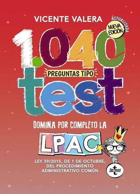 1040 preguntas tipo test | 9788430970759 | Valera, Vicente | Librería Castillón - Comprar libros online Aragón, Barbastro