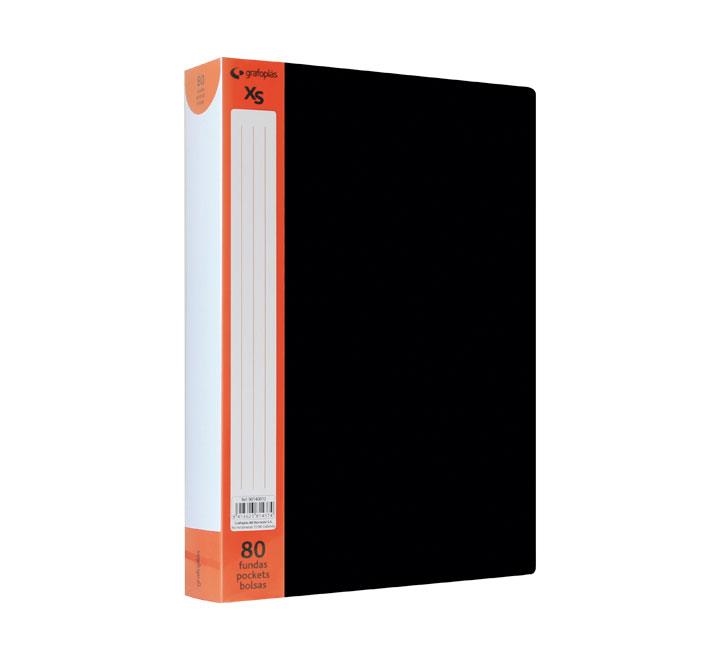 CARPETA FUNDAS A4 OPACO PP 80 FUNDAS XS NEGRO | 8413623814374 | Librería Castillón - Comprar libros online Aragón, Barbastro