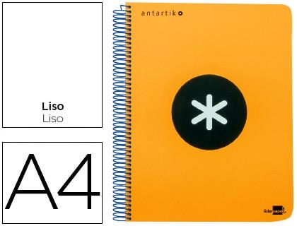 % CUADERNO ESPIRAL LIDERPAPEL A4 MICRO ANTARTIK TAPA PLÁSTICO 120 HOJAS 100GR/M2 LISO CON BANDAS 5 COLORES 4 TALADROS TAPA NARANJA | 8423473745070 | Librería Castillón - Comprar libros online Aragón, Barbastro