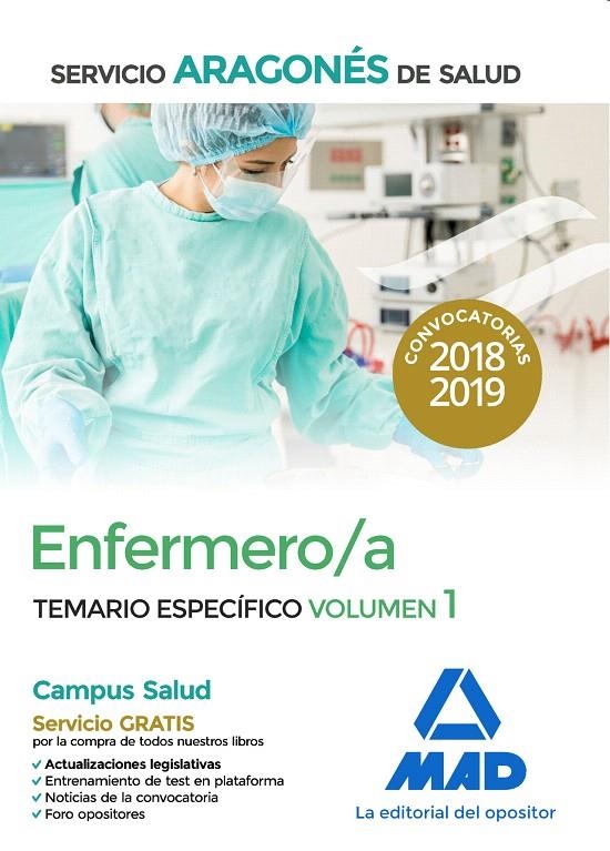 ENFERMERO/A DEL SERVICIO ARAGONÉS DE SALUD. TEMARIO ESPECÍFICO VOLUMEN 1 | 9788414221242 | 0 | Librería Castillón - Comprar libros online Aragón, Barbastro