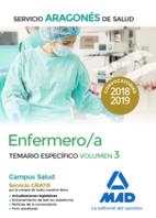 ENFERMERO/A DEL SERVICIO ARAGONÉS DE SALUD. TEMARIO ESPECÍFICO VOLUMEN 3 | 9788414221501 | Librería Castillón - Comprar libros online Aragón, Barbastro