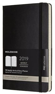 MOLESKINE AGENDA 2019 PRO WEEKLY VERTICAL DIARY PLANNER SEMANA VISTA TAPA DURA PROFESIONAL RAYADA 1 LINEA NEGRO | 8058341716045 | MOLESKINE | Librería Castillón - Comprar libros online Aragón, Barbastro