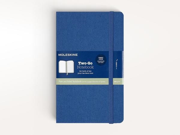 MOLESLKINE TWO-GO NOTEBOOK LIBRETA LISO Y RAYADO 1 LINEA AZUL LAPISLAZULI | 8058647620176 | MOLESKINE | Librería Castillón - Comprar libros online Aragón, Barbastro