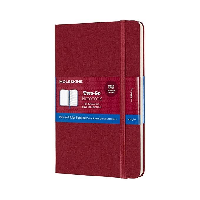 MOLESLKINE TWO-GO NOTEBOOK LIBRETA LISO Y RAYADO 1 LINEA ROJO ARANDANO | 8058647620183 | MOLESKINE | Librería Castillón - Comprar libros online Aragón, Barbastro