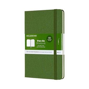 MOLESLKINE TWO-GO NOTEBOOK LIBRETA LISO Y RAYADO 1 LINEA VERDE HIERBA | 8058647620190 | MOLESKINE | Librería Castillón - Comprar libros online Aragón, Barbastro