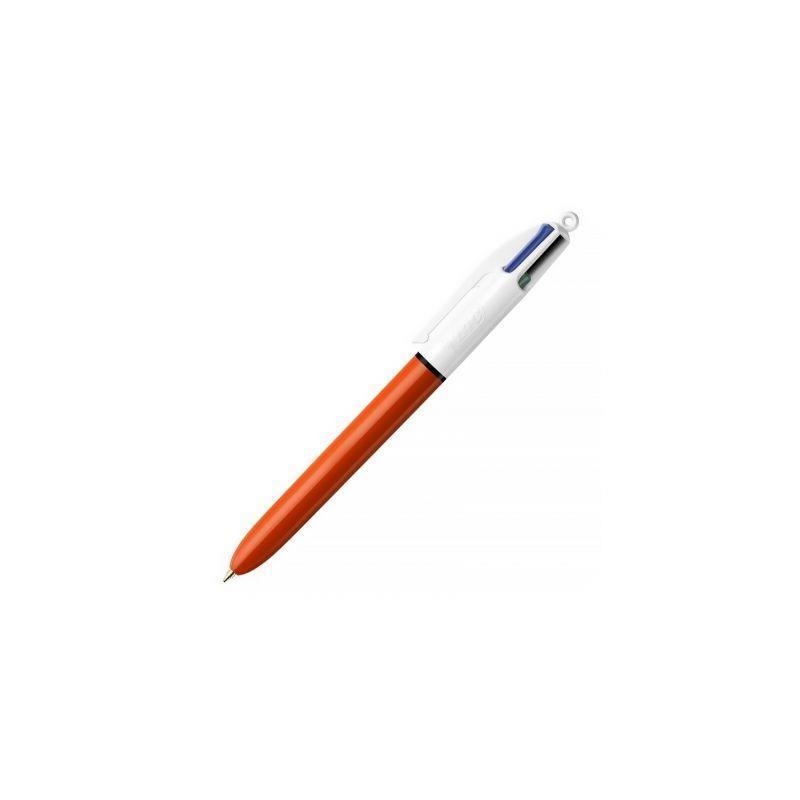 BOLIGRAFO BIC CUATRO COLORES PUNTA FINA COLOR NARANJA PUNTA 0.80 | 070330101760 | Librería Castillón - Comprar libros online Aragón, Barbastro