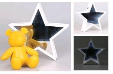 LAMPARA LED FORMA ESTRELLA EFECTO ESPEJO XL0787 | 8051128664713 | TOTAL GIFT | Librería Castillón - Comprar libros online Aragón, Barbastro