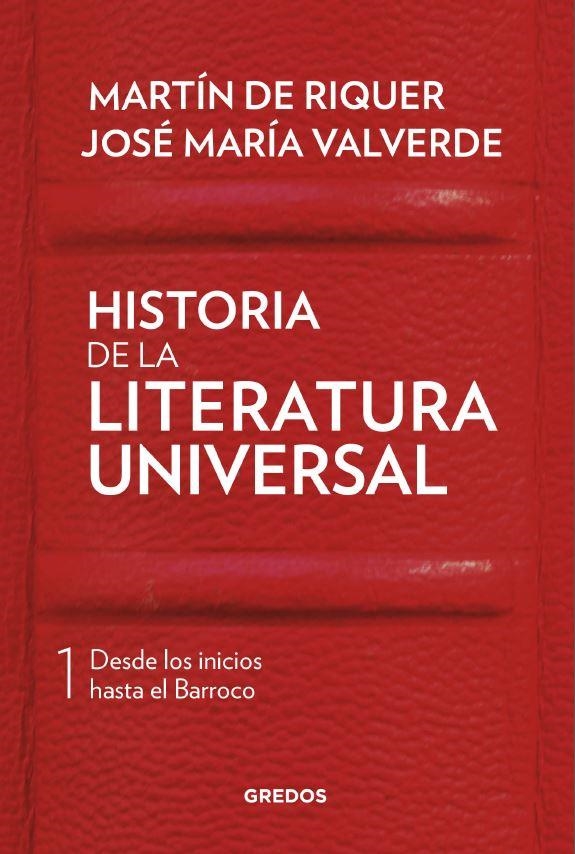 Historia de la literatura universal I | 9788424938406 | DE RIQUER MORERA, MARTI | Librería Castillón - Comprar libros online Aragón, Barbastro