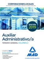 AUXILIAR ADMINISTRATIVO DE CORPORACIONES LOCALES. TEMARIO GENERAL VOLUMEN 1 | 9788414224861 | VV.AA. | Librería Castillón - Comprar libros online Aragón, Barbastro