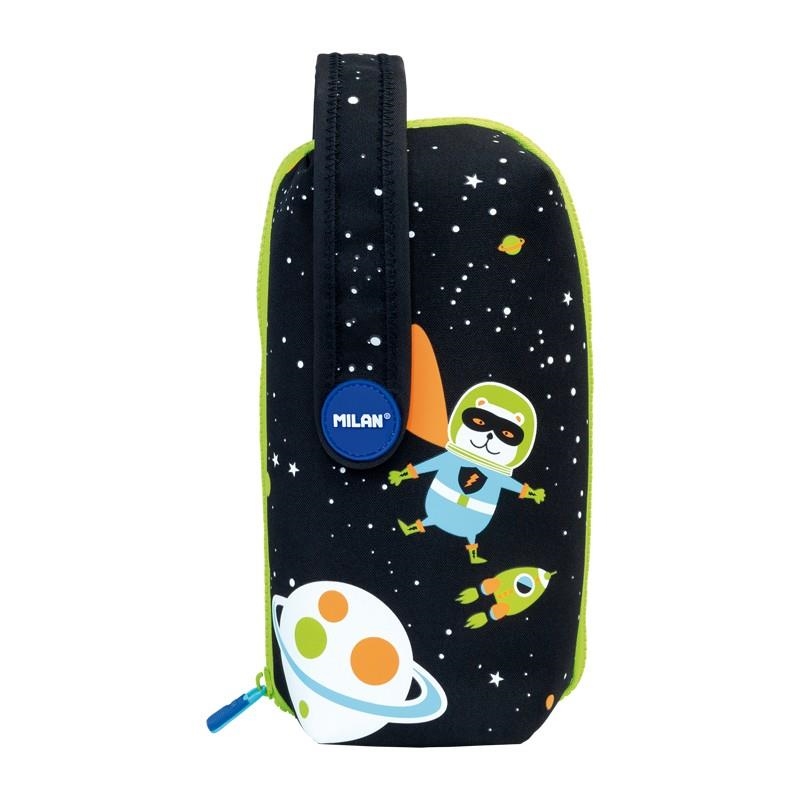 PLUMIER MILAN HANDLY MULTIPENCILCASE SUPER HEROES SPACE NEGRO 08872SSBK | 8411574079552 | Librería Castillón - Comprar libros online Aragón, Barbastro