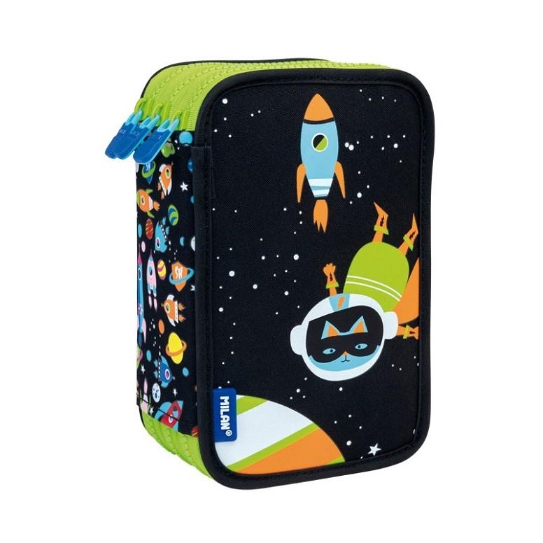 ESTUCHE PLUMIER MILAN 3 PISOS CON CONTENIDO SUPER HEROES SPACE 081364SSB | 8411574079491 | Librería Castillón - Comprar libros online Aragón, Barbastro