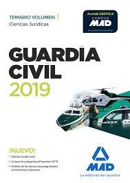 GUARDIA CIVIL. CIENCIAS JURÍDICAS TEMARIO VOLUMEN 1 ED 2019 | 9788414224373 | VV.AA. | Librería Castillón - Comprar libros online Aragón, Barbastro