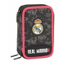 PLUMIER TRIPLE 41 PCS REAL MADRID BLACK | 8412688324606 | Librería Castillón - Comprar libros online Aragón, Barbastro