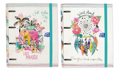 CARPETA ANILLAS OXFORD BOHO DREAM CON GOMA RECAMBIO 100 HOJAS CDL 5 COLORES | 8412771026011 | Librería Castillón - Comprar libros online Aragón, Barbastro