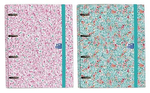 CARPETA ANILLAS OXFORD BLOOM CON GOMA RECAMBIO 100 HOJAS CDL 5 COLORES | 8427291021149 | Librería Castillón - Comprar libros online Aragón, Barbastro