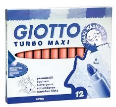 ROTULADOR GIOTTO TURBO MAXI 12 COLORES (PUNTA GRUESA) COLOR ROSA | 8000825493072 | Librería Castillón - Comprar libros online Aragón, Barbastro