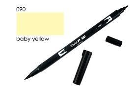 ROTULADOR TOMBOW DUAL BRUSH COLOR BABY YELLOW ABT 090 | 4901991901207 | Librería Castillón - Comprar libros online Aragón, Barbastro