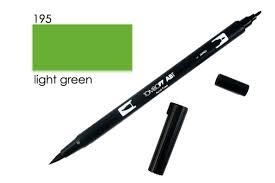 ROTULADOR TOMBOW DUAL BRUSH COLOR LIGHT GREEN ABT 195 | 4901991901313 | Librería Castillón - Comprar libros online Aragón, Barbastro