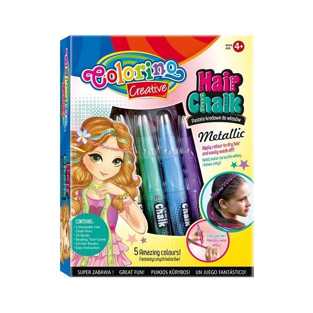 PINTURA PARA EL PELO 5 COLORES HAIR CLALK METALLICS  GIRLS | 5907620137046 | Librería Castillón - Comprar libros online Aragón, Barbastro