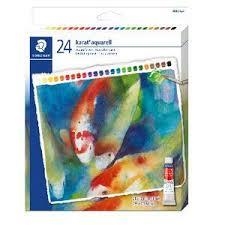 CAJA 24 PINTURA ACUARELA DE COLORES STAEDTLER  | 4007817024201 | Librería Castillón - Comprar libros online Aragón, Barbastro