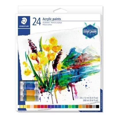 CAJA 24 PINTURA ACRILICA DE COLORES STAEDTLER | 4007817024171 | Librería Castillón - Comprar libros online Aragón, Barbastro