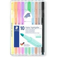 CAJA 10  MARCADORES PLUORESCENTES PASTEL STAEDTLER | 4007817188545 | Librería Castillón - Comprar libros online Aragón, Barbastro