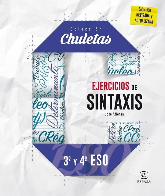 Ejercicios de sintaxis 3º y 4º para la ESO - Chuletas | 9788467044393 | Atienza Marmolejo, José | Librería Castillón - Comprar libros online Aragón, Barbastro