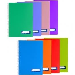 CUADERNO ESPIRAL A4 80H 90GR TAPA PLASTICO PP CUADRICULA 4MM VERDE CLARO | 8413623894369 | Librería Castillón - Comprar libros online Aragón, Barbastro