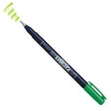 ROTULADOR TOMBOW FUDENOSUKE  BRUSH PEN BASE AGUA PUNTA BLANDA VERDE | 4901991647938 | Librería Castillón - Comprar libros online Aragón, Barbastro