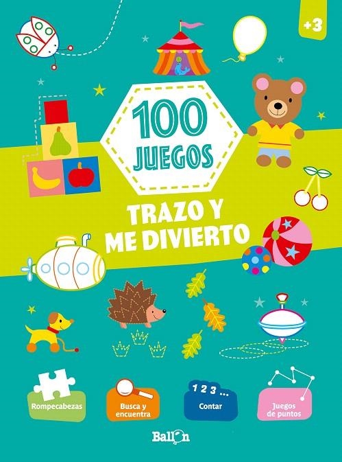 100 juegos  - Trazo y me divierto +3 | 9789403213002 | BALLON | Librería Castillón - Comprar libros online Aragón, Barbastro