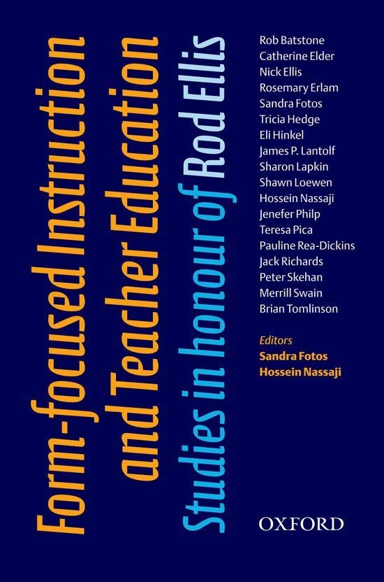 FORM-FOCUSED INSTRUCTION AND TEACHER EDUCATION.STUDIES... | 9780194422505 | Librería Castillón - Comprar libros online Aragón, Barbastro