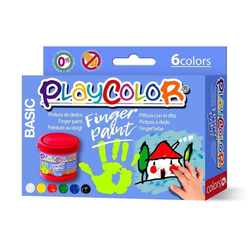 PLAYCOLOR PINTURA DE DEDOS 6 COLORES | 8414213175912 | Librería Castillón - Comprar libros online Aragón, Barbastro