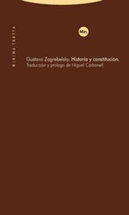 Historia y constitución | 9788498792119 | Zagrebelsky, Gustavo | Librería Castillón - Comprar libros online Aragón, Barbastro