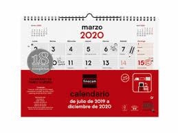 CALENDARIO PARED 18 MESES FINOCAM 2019-20 782020020 | 8422952180579 | Librería Castillón - Comprar libros online Aragón, Barbastro