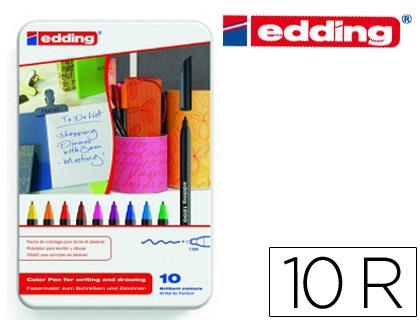 Rotulador edding punta fibra 1200 caja de 10 rotuladores punta redonda 0.5 mm | 4004764875160 | Librería Castillón - Comprar libros online Aragón, Barbastro