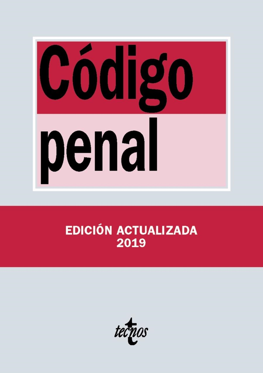 Código Penal ED.2019 | 9788430977062 | Editorial Tecnos | Librería Castillón - Comprar libros online Aragón, Barbastro