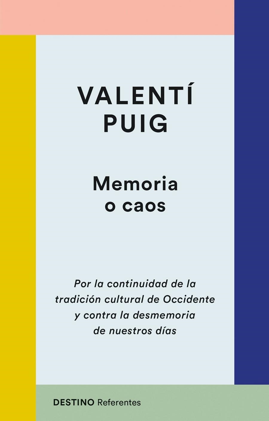 Memoria o caos | 9788423356324 | Puig, Valentí | Librería Castillón - Comprar libros online Aragón, Barbastro