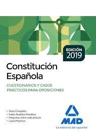 Constitución Española. Cuestionarios y Casos Prácticos para Oposiciones Ed 2019 | 9788414231128 | Rodríguez Rivera, Francisco Enrique | Librería Castillón - Comprar libros online Aragón, Barbastro