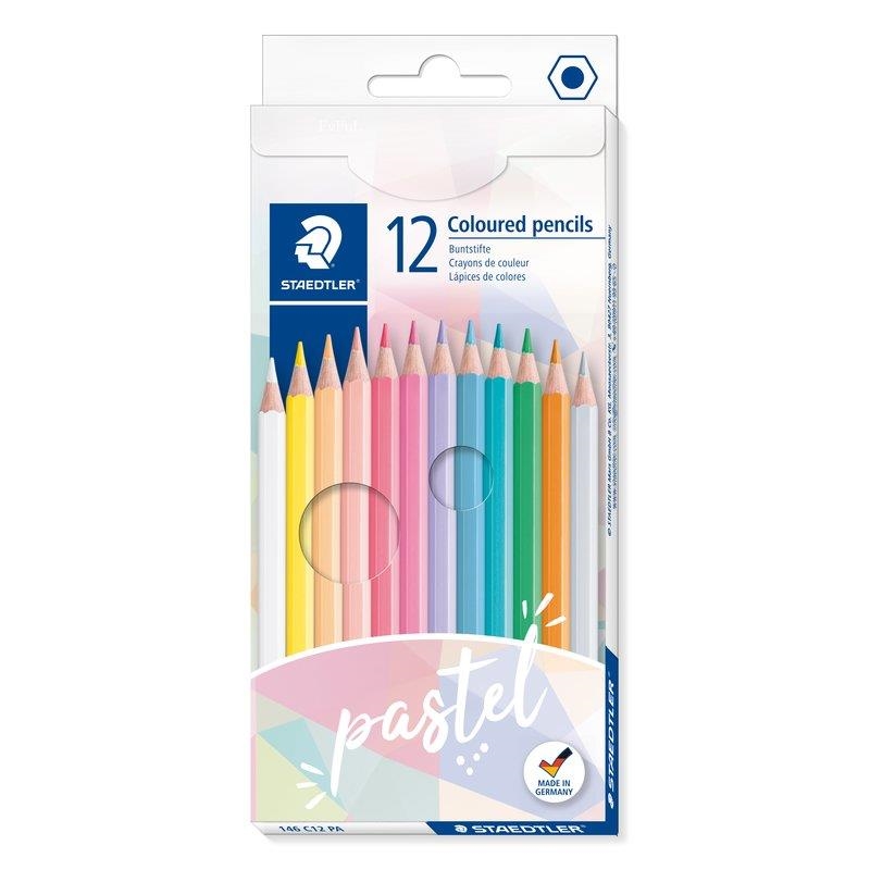 LÁPICES COLOR STAEDTLER 12 COLORES PASTEL 146 C12 PA | 4007817063309 | Librería Castillón - Comprar libros online Aragón, Barbastro